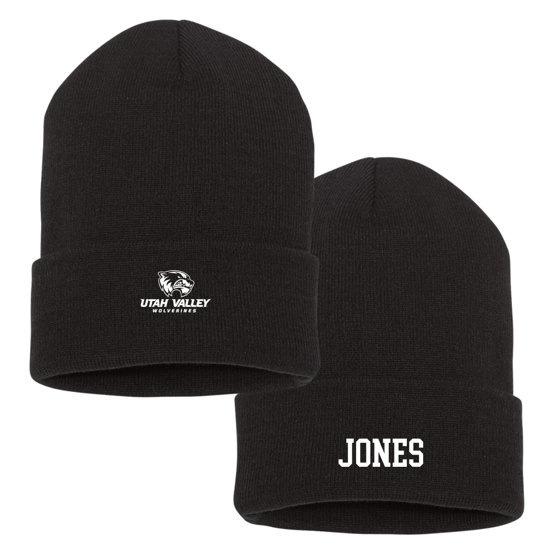 Utah Valley University Wrestling (M) Black Beanie - Tyler Jones