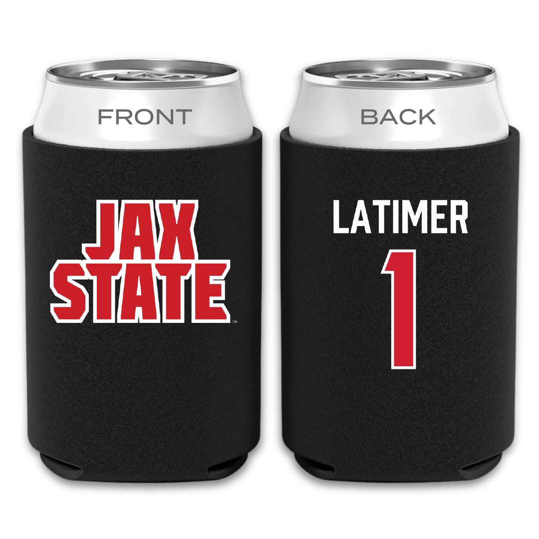 Jacksonville State University Football Black Can Cooler - #1 Geimere Latimer