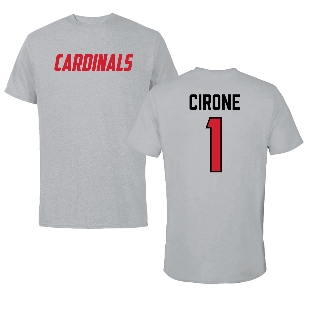 Wheeling University Lacrosse Sport Gray Tee - #1 Sophia Cirone