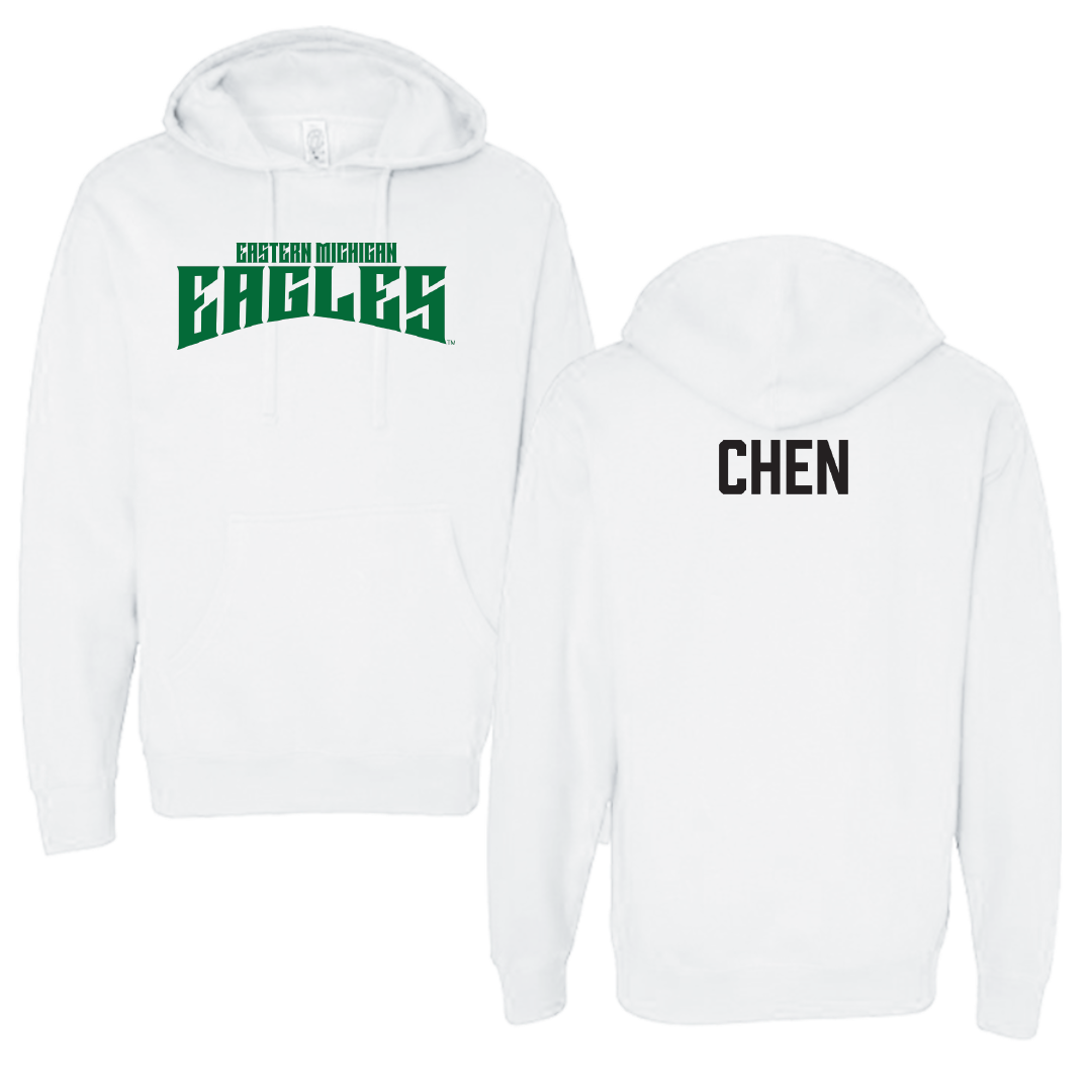 Eastern Michigan University Rowing White Classic Hoodie - Tiffany Chen