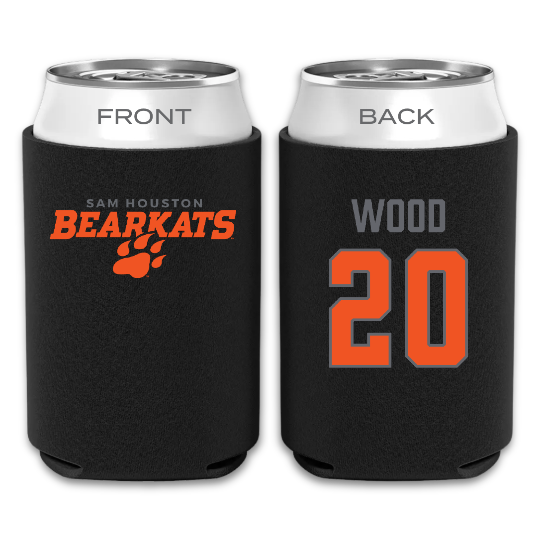 Sam Houston State University Volleyball (W) Black Can Cooler - #20 Bella Wood