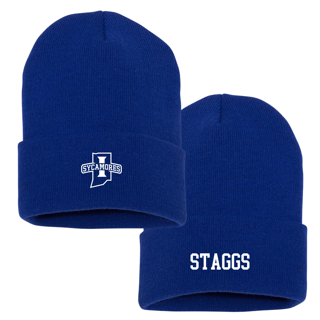 Indiana State University TF and XC Blue Beanie - Will Staggs