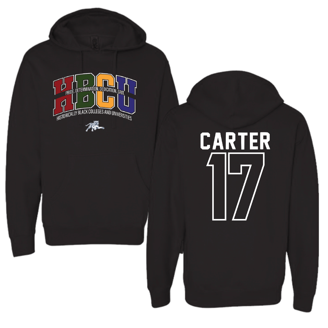 Jackson State University Volleyball Black HBCU Hoodie - #17 Kymorah Carter