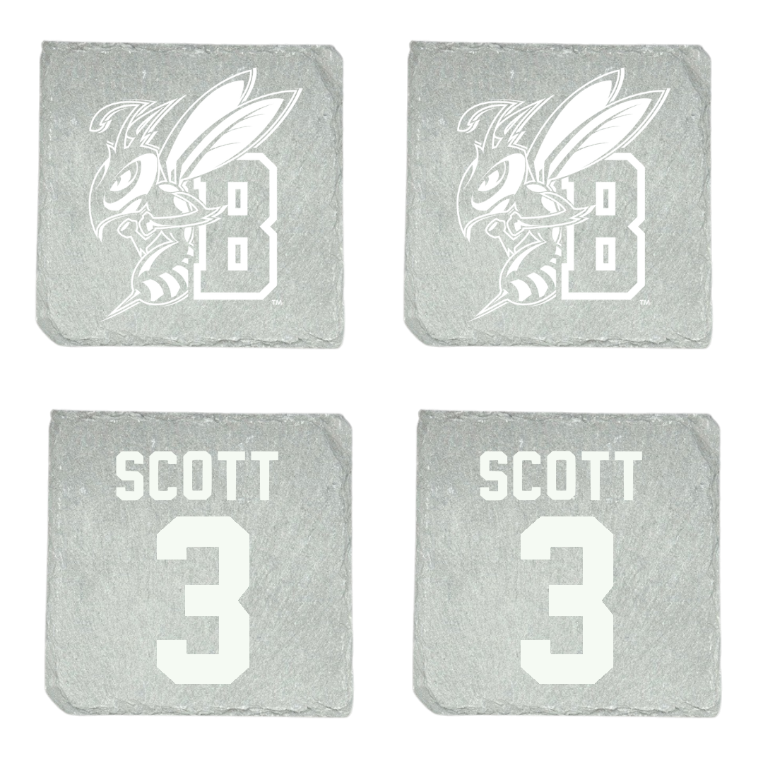 Montana State University Billings Volleyball Stone Coaster (4 Pack)  - #3 Stella Scott