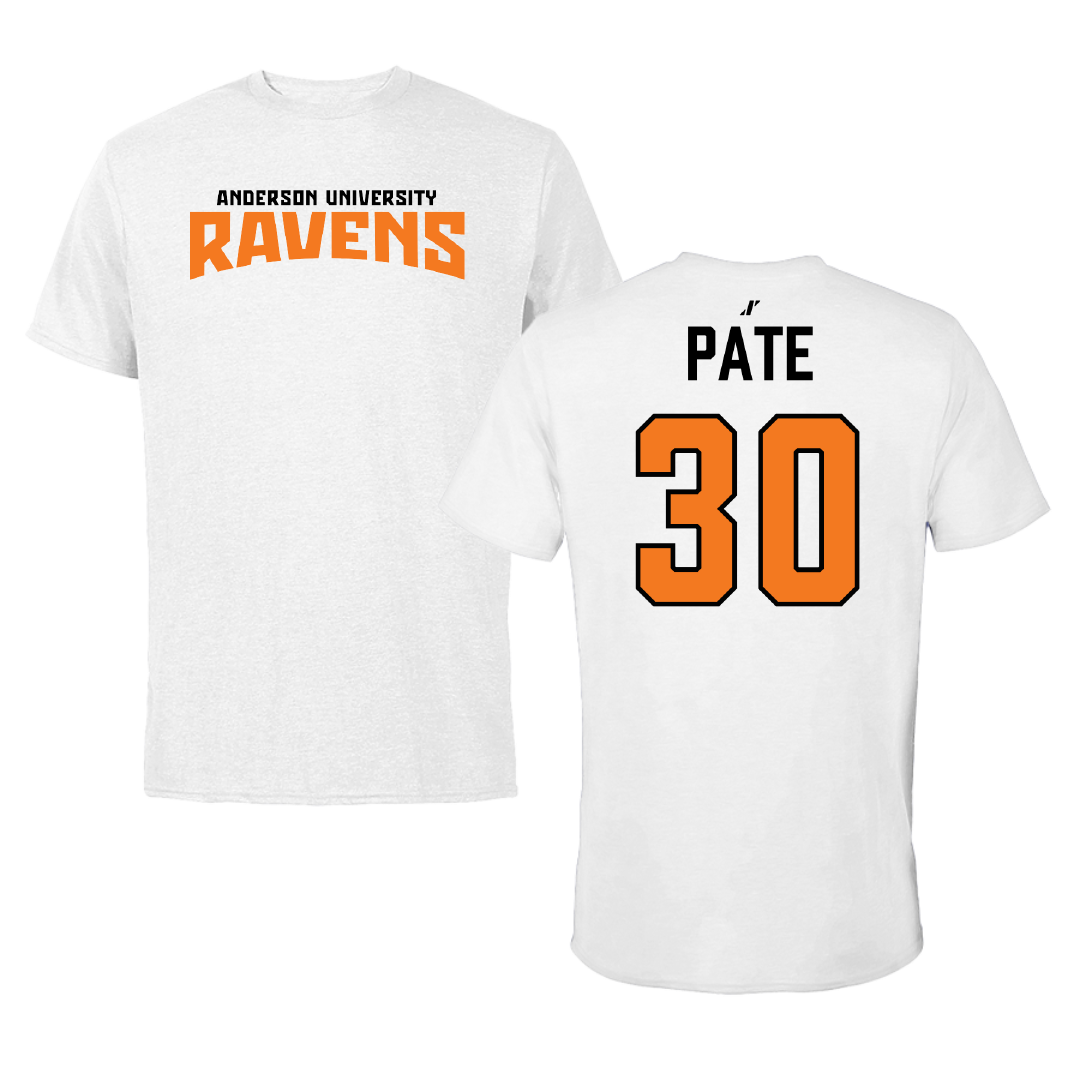 Anderson University (Indiana) Basketball (W) White Classic Tee - #30 Ashley Pate