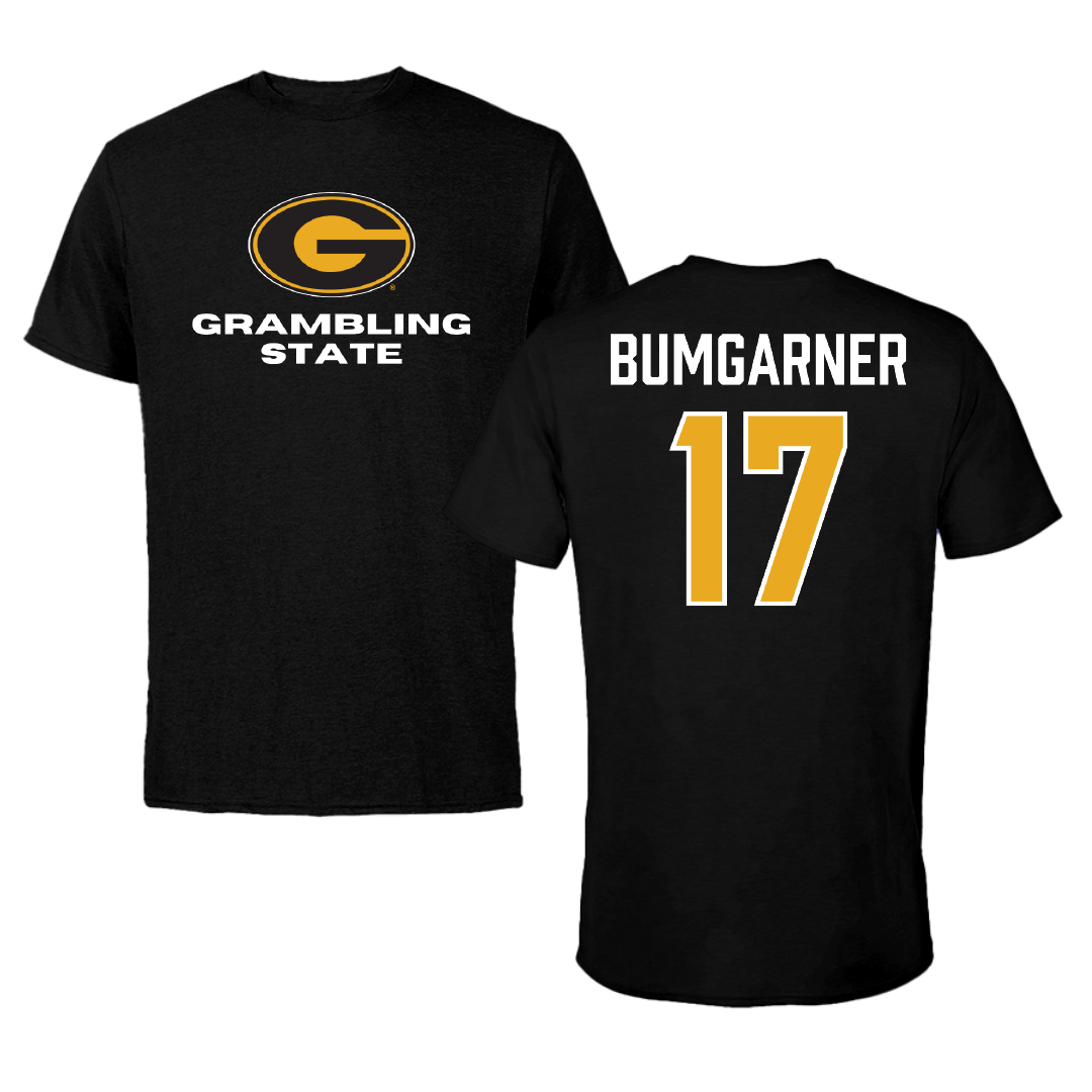 Grambling State University Soccer (W) Black Tee - #17 Mariyah Bumgarner