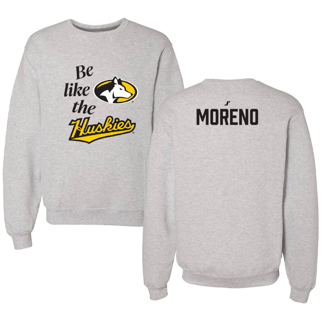 Michigan Technological University Esports Light Gray Be Like Us Crewneck - Raymond Moreno
