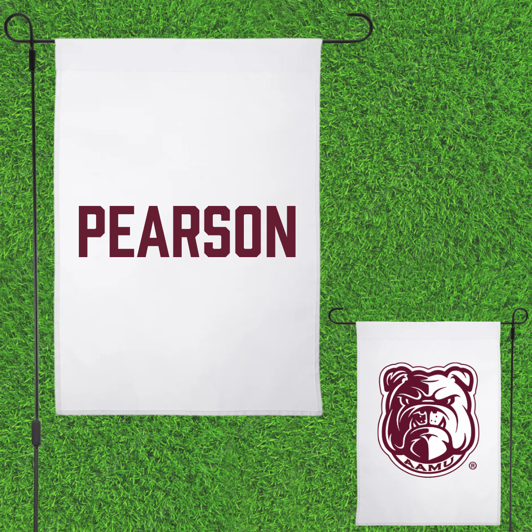 Alabama A&M University Cheer White Garden Flag - Rosalind Pearson