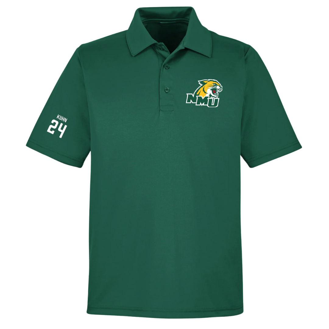 Northern Michigan University Basketball (W) Forest Green Polo - #24 Makaylee Kuhn