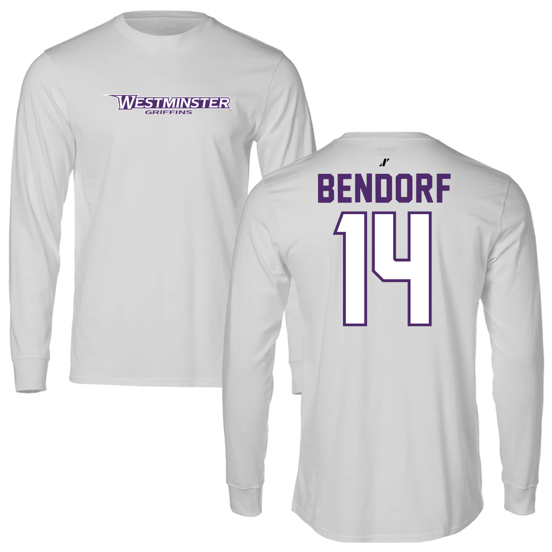 Westminster University (Utah) Lacrosse Light Gray Long Sleeve - #14 Adison Bendorf