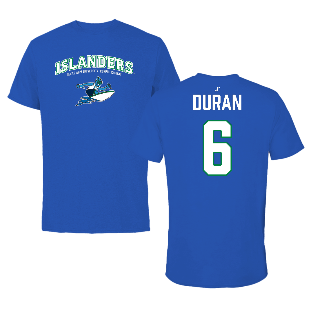 Texas A&M University-Corpus Christi Band Blue General Performance Tee - #6 Diego Duran