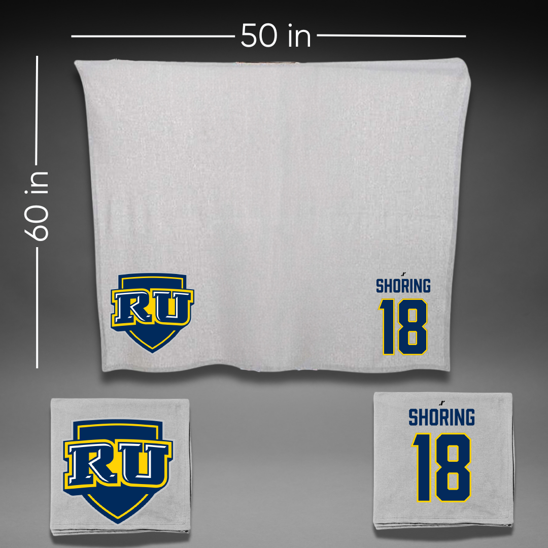 Regis University (Colorado) Soccer Gray Blanket - #18 Derek Shoring
