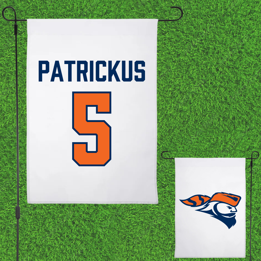 Carroll University Soccer (W) White Garden Flag - #5 Ellie Patrickus