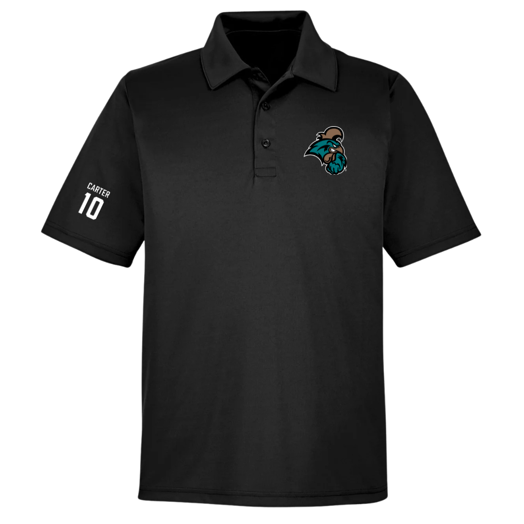 Coastal Carolina University Basketball (W) Black Polo - #10 Dalanna Carter