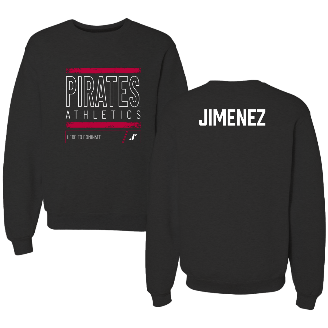 Whitworth University TF and XC Black Dominate Crewneck - Alexia Jimenez