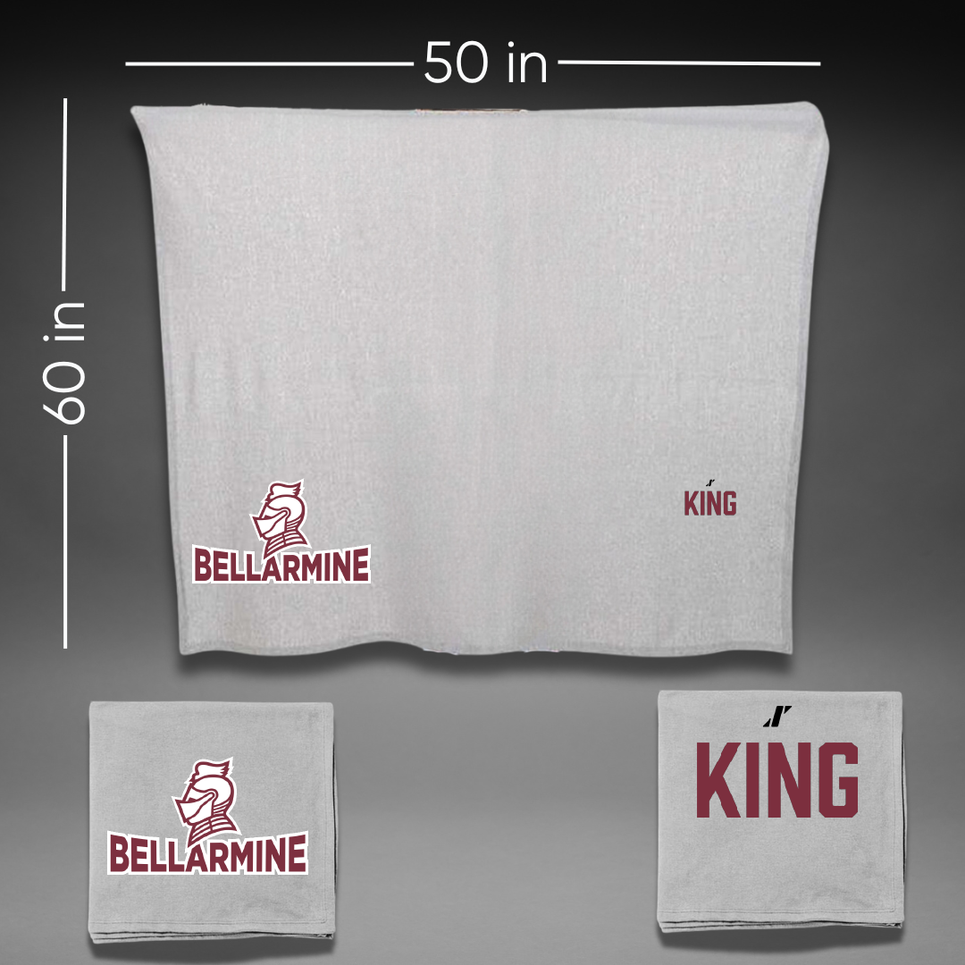 Bellarmine University TF and XC Gray Blanket - Grant King