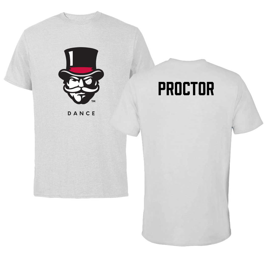 Austin Peay State University Dance Gray Mascot Tee - Ella Proctor