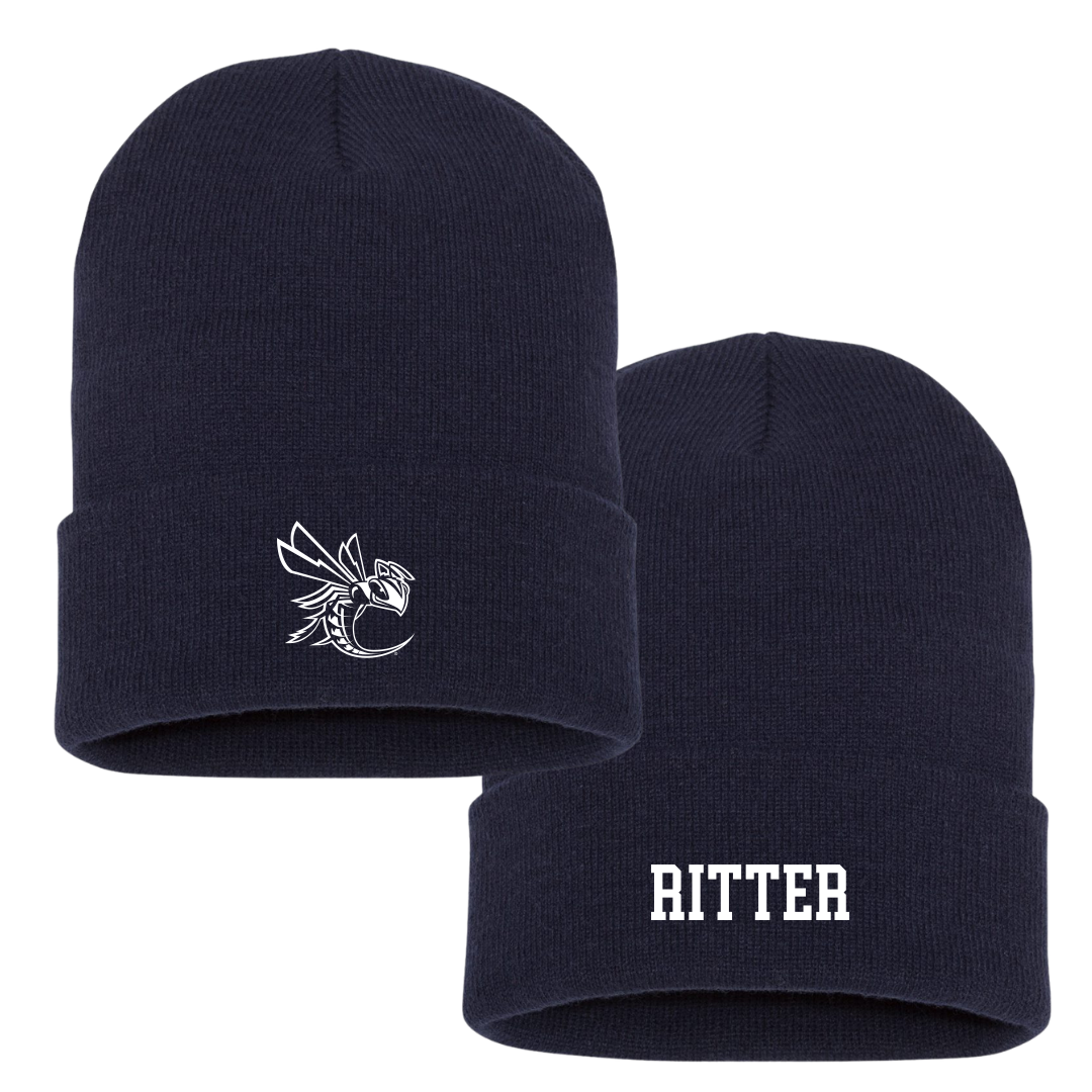 Cedarville University Golf (M) Navy Beanie - Ethan Ritter