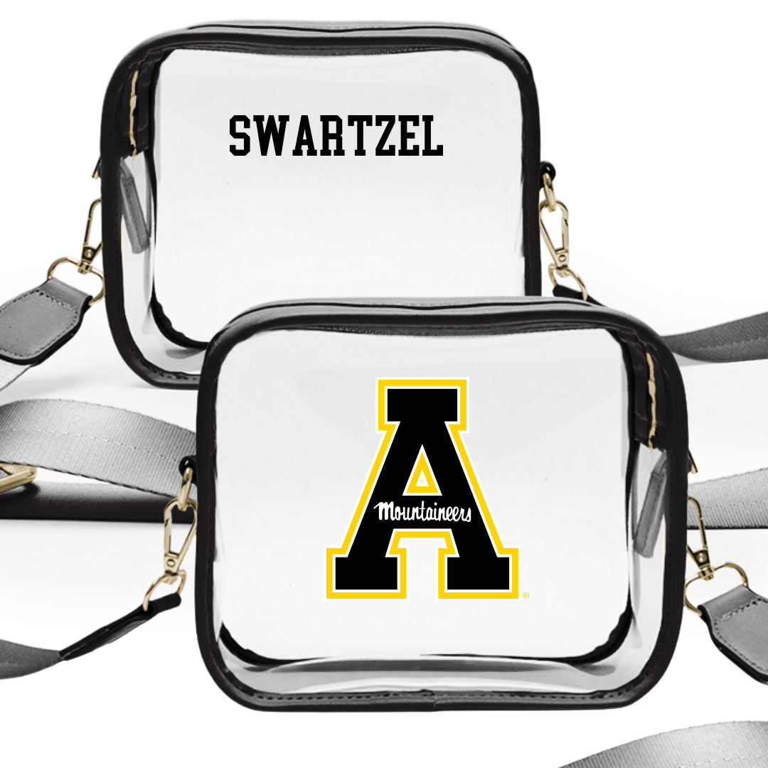 Appalachian State University Cheer Black Clear Stadium Bag - Ashton Swartzel
