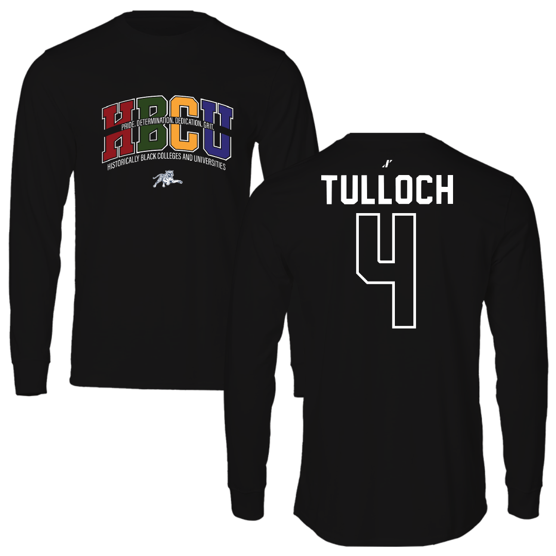Jackson State University Soccer Black HBCU Long Sleeve - #4 Kiana Tulloch