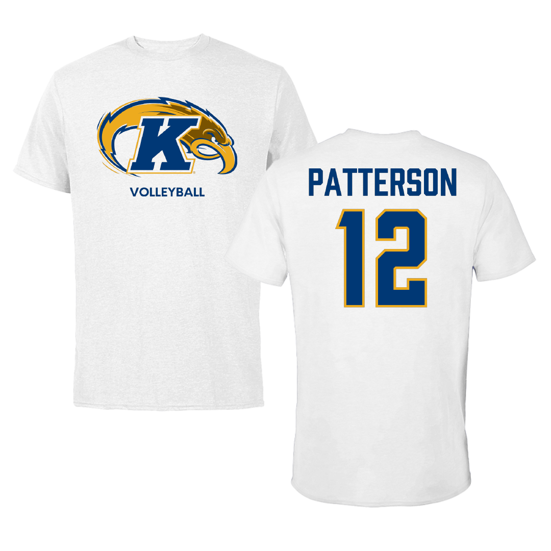 Kent State University Volleyball (W) White Tee - #12 Catie Patterson