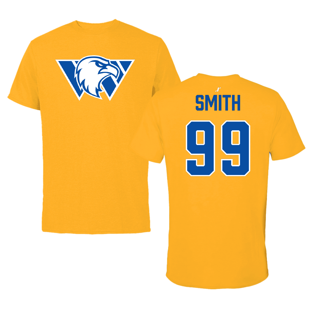 Williams Baptist University Soccer (M) Gold Tee - #99 Johnny Smith