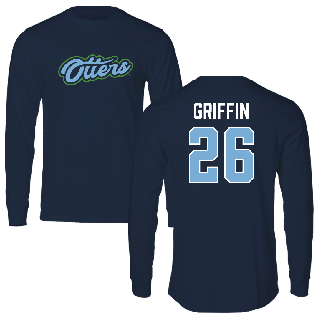 Cal State Monterey Bay Soccer Navy Long Sleeve - #26 Tyee Griffin