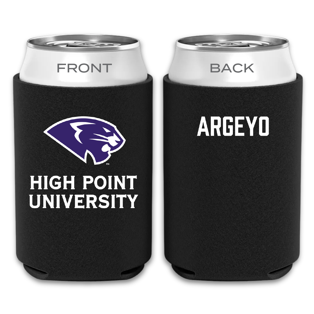 High Point University Cheer Black Can Cooler - Jamyah Argeyo