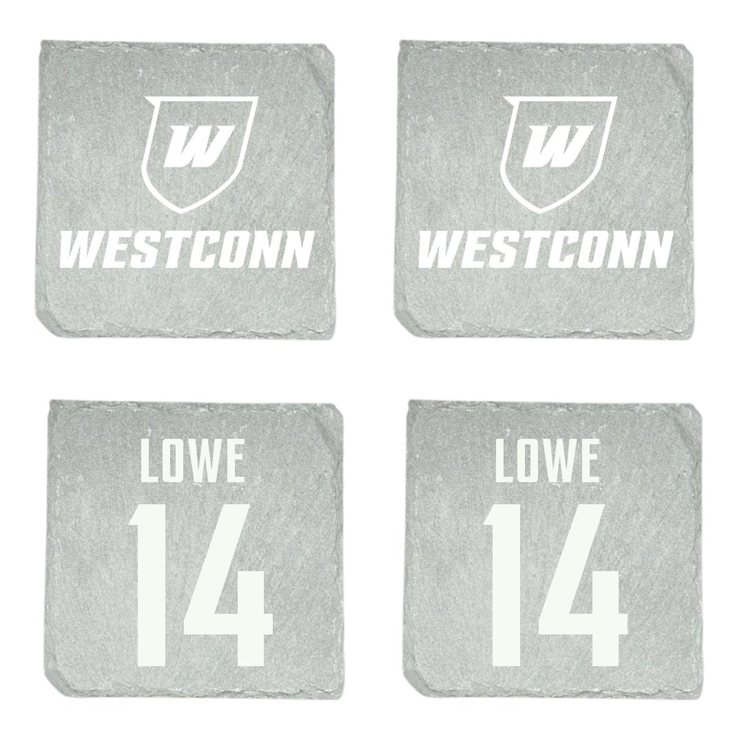 Western Connecticut State University Lacrosse Stone Coaster (4 Pack)  - #14 Jenna Lowe