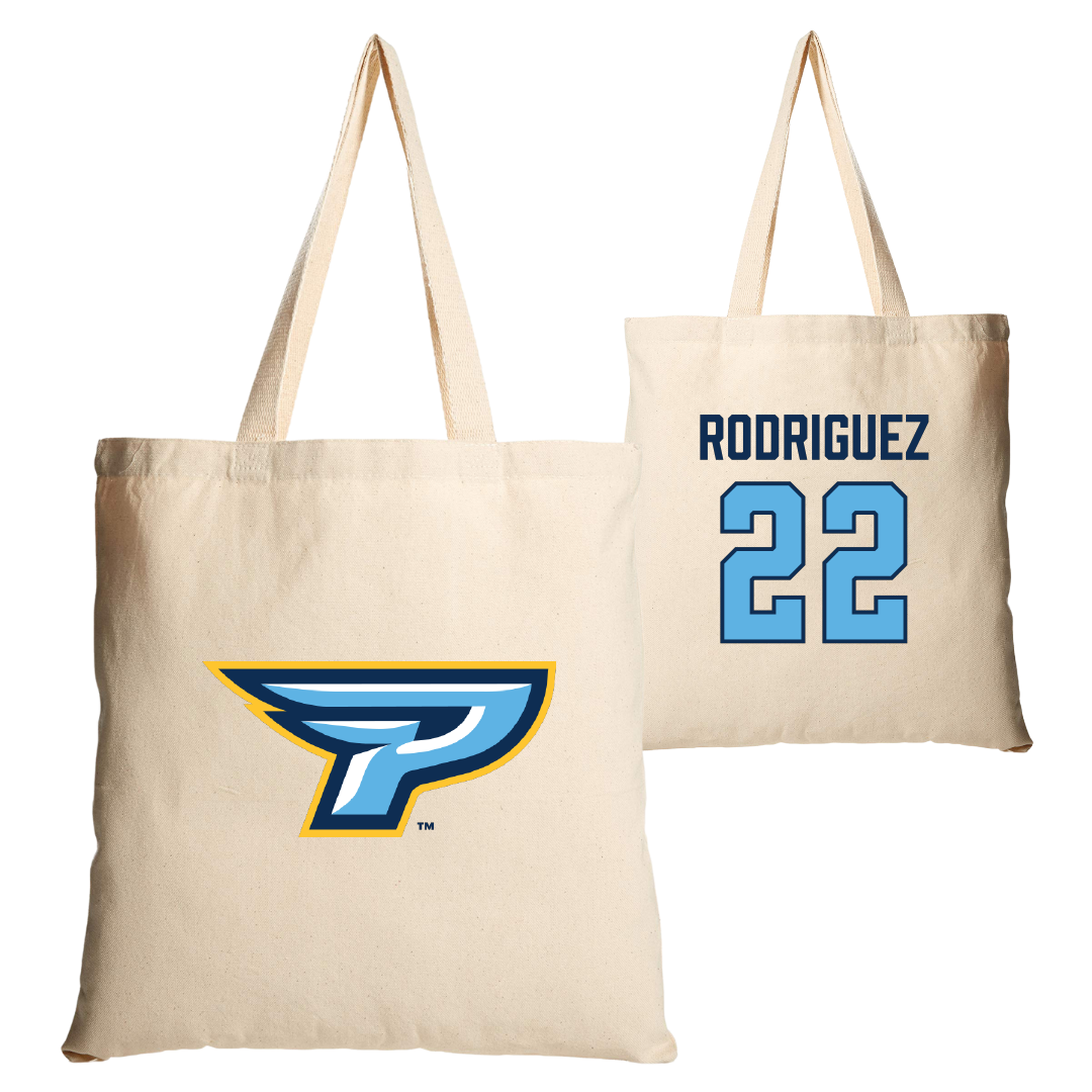 Point University Soccer (M) Tan Canvas Tote Bag - #22 Andrea Rodriguez