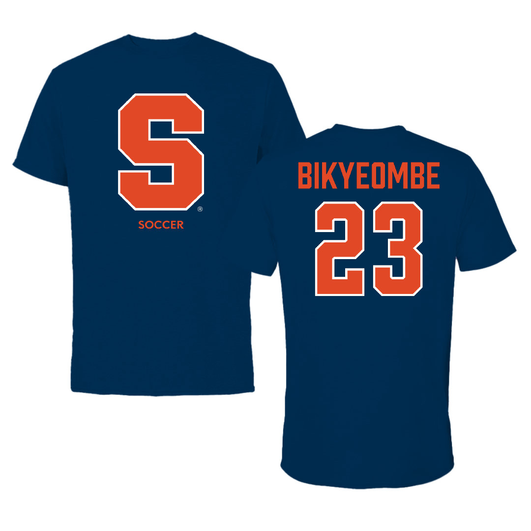 Syracuse University Soccer (M) Navy Primary Tee - #23 Abokye Bikyeombe