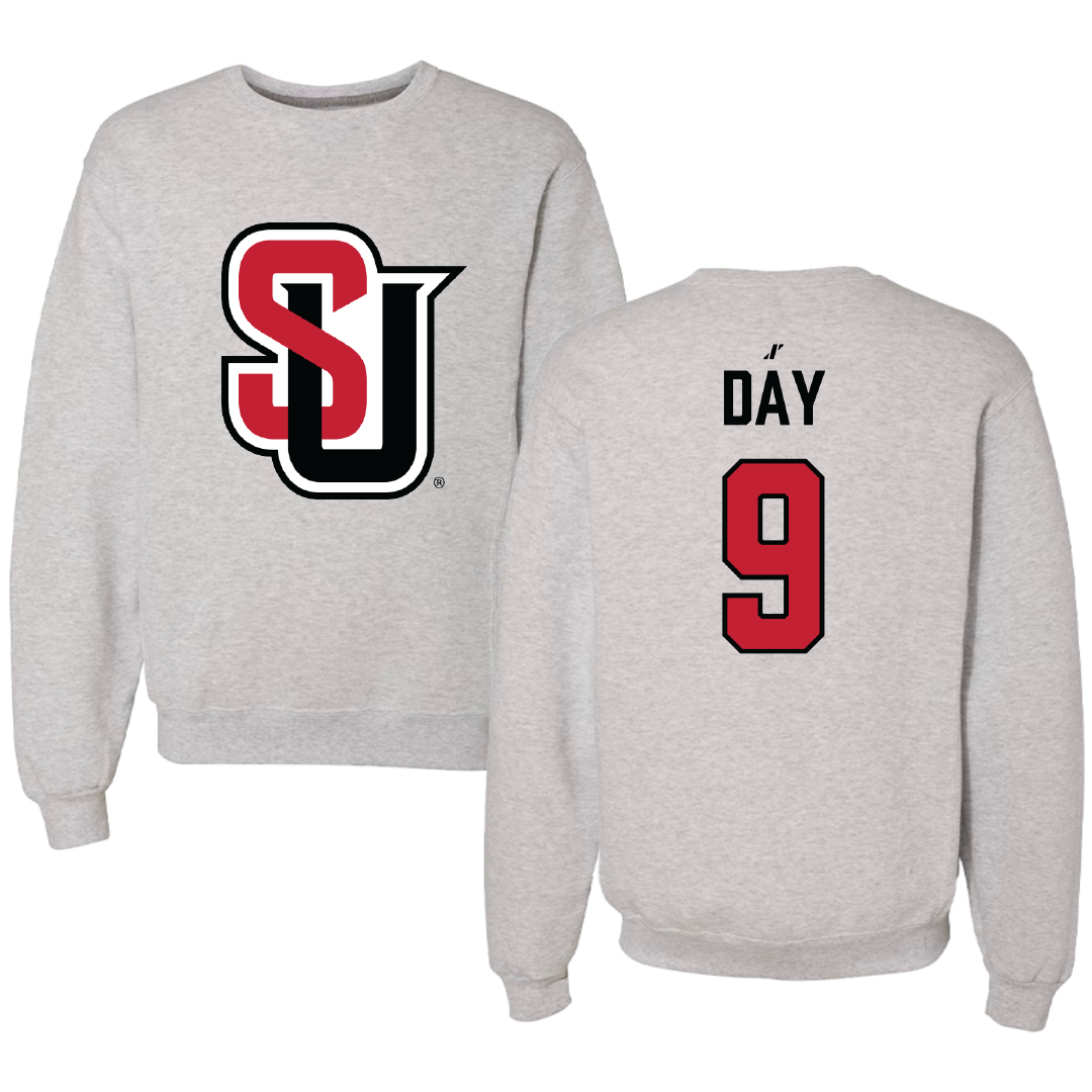 Seattle University Softball Light Gray Crewneck - #9 Ava Day