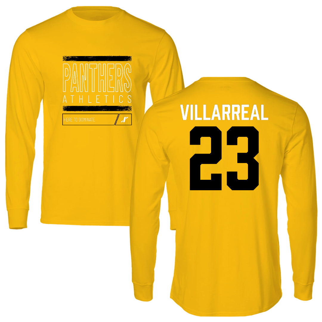 University of Wisconsin-Milwaukee Basketball Gold Dominate Performance Long Sleeve - #23 Austin Villarreal