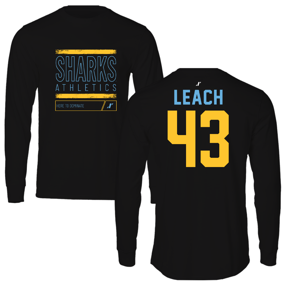 Long Island University Acrobatics & Tumbling Black Dominate Long Sleeve - #43 Rey Leach