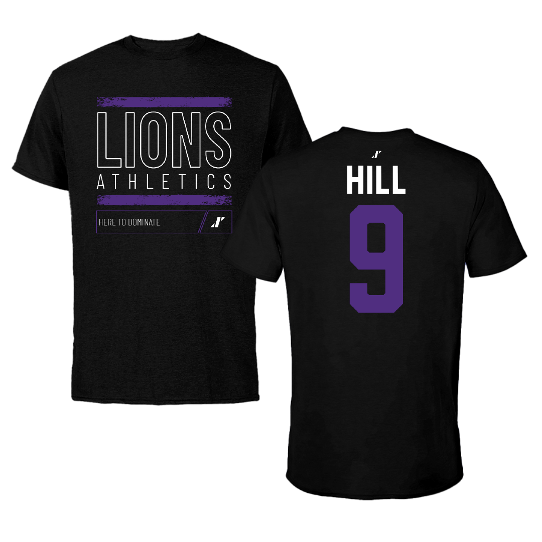 Nelson University Volleyball Black Dominate Performance Tee - #9 Ashlyn Hill
