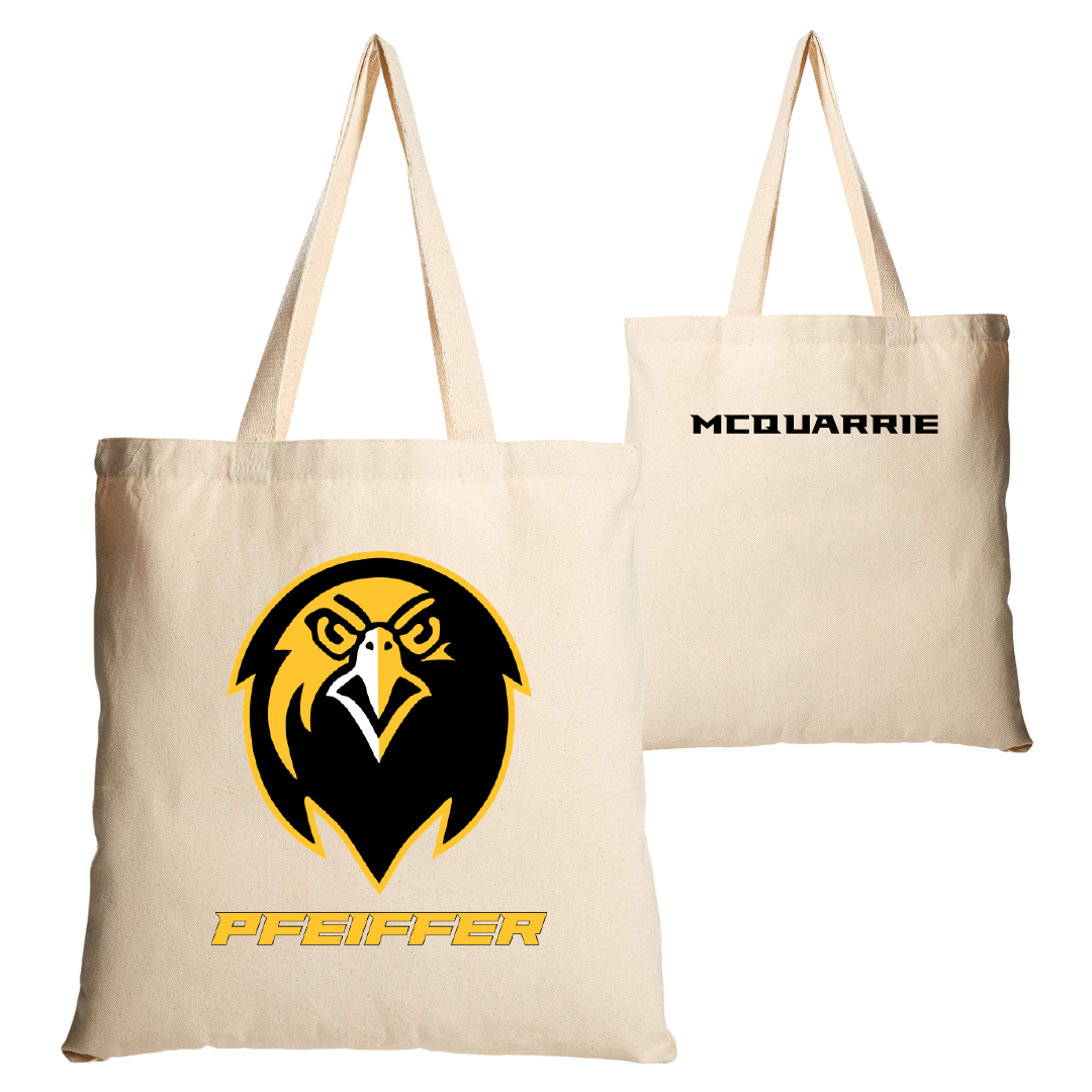 Pfeiffer University Golf (M) Tan Canvas Tote Bag - Ryan McQuarrie