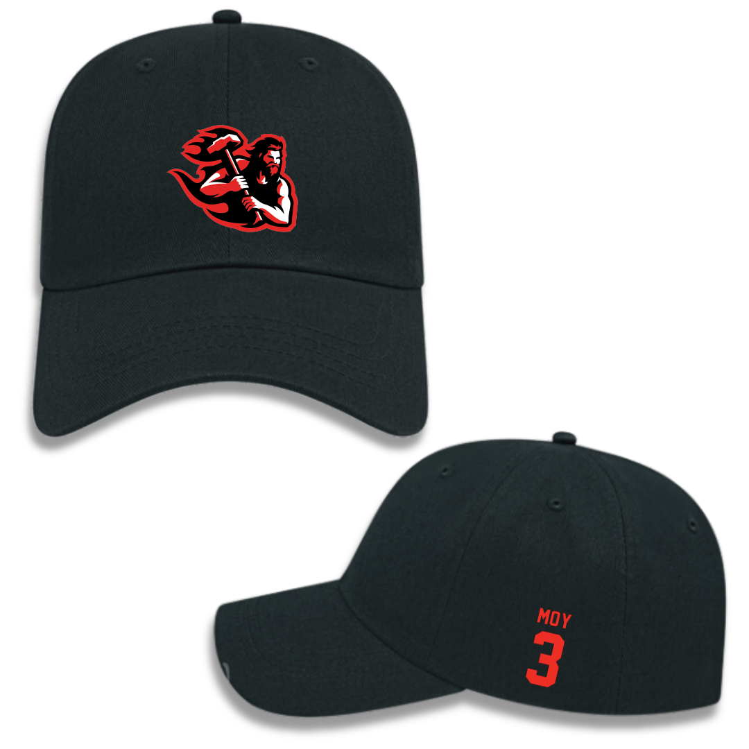 PennWest California Basketball (M) Black Hat - #3 Duncan Moy