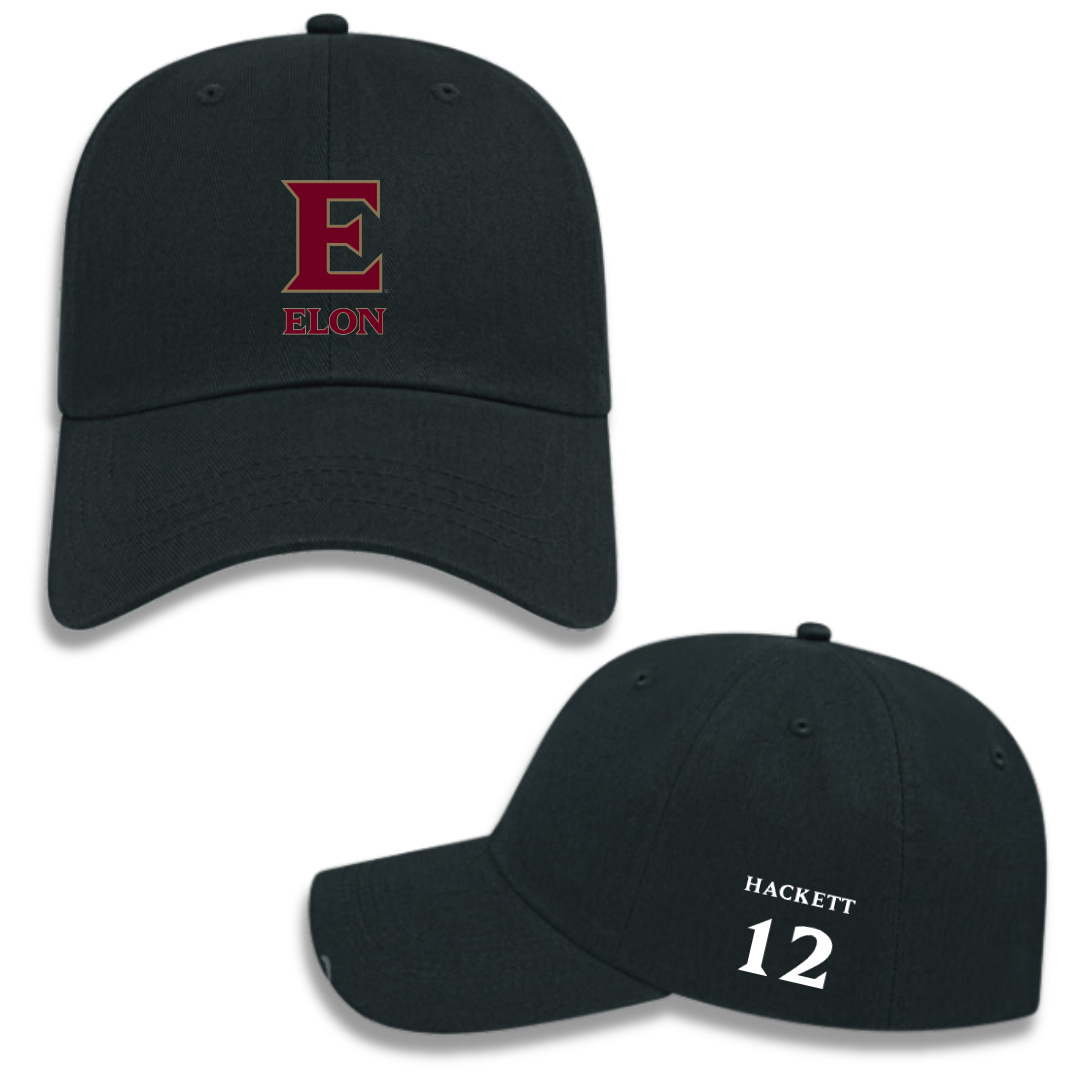 Elon University Lacrosse (W) Black Hat - #12 Anna Hackett
