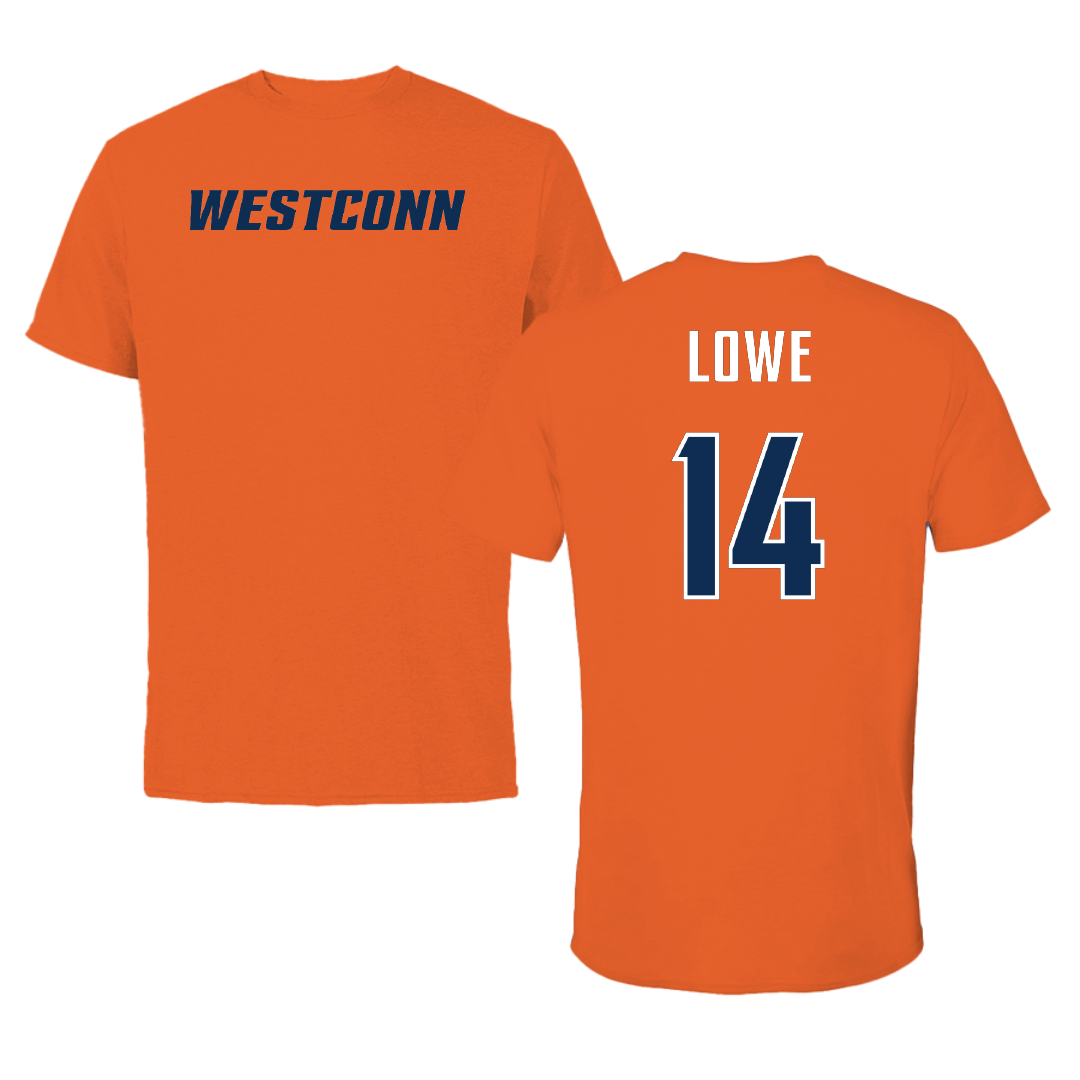 Western Connecticut State University Lacrosse Orange Tee - #14 Jenna Lowe