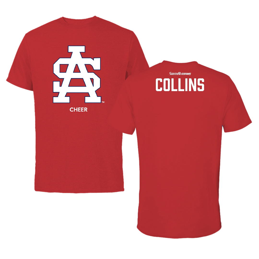 University of South Alabama Cheer Red Performance Tee - Logan Collins
