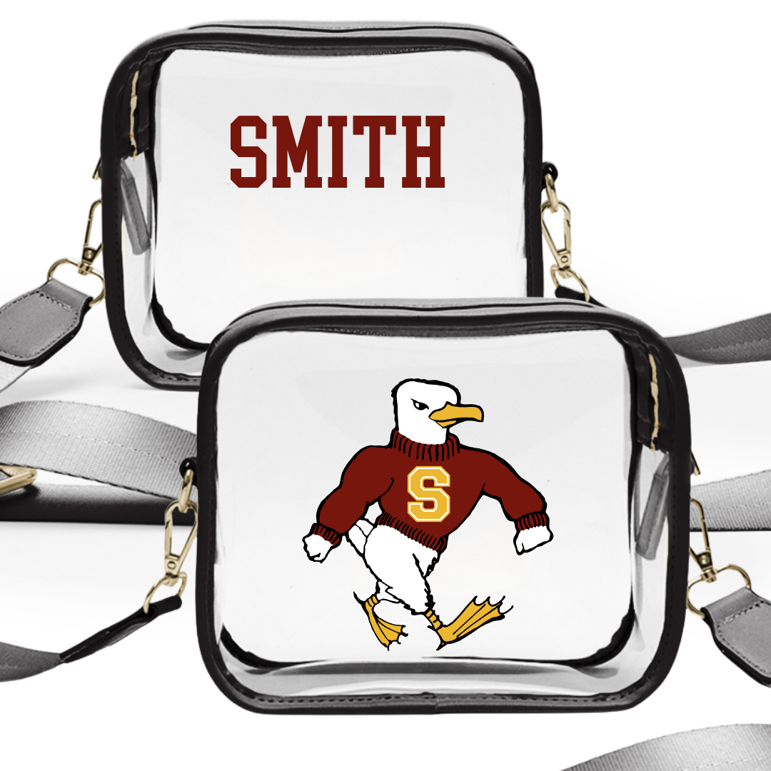 Salisbury University TF and XC Black Clear Stadium Bag - Kai Smith