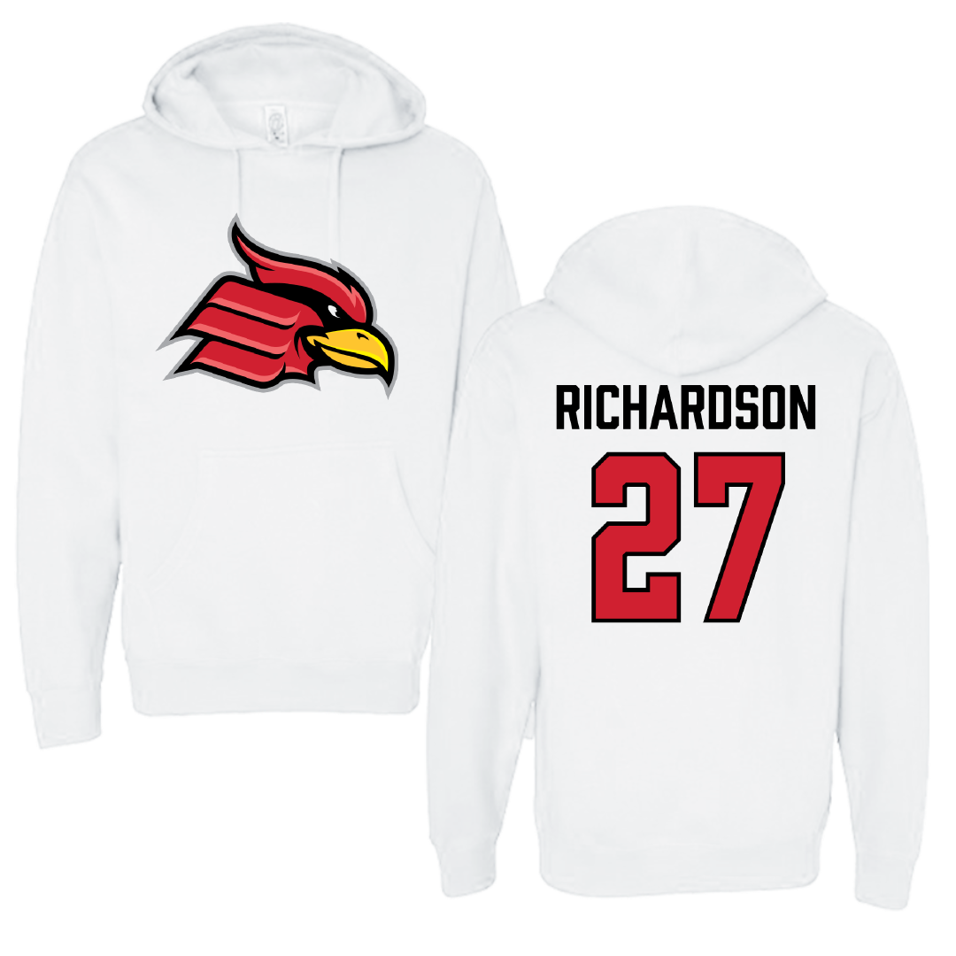 Wheeling University Football White Hoodie - #27 Zaire Richardson