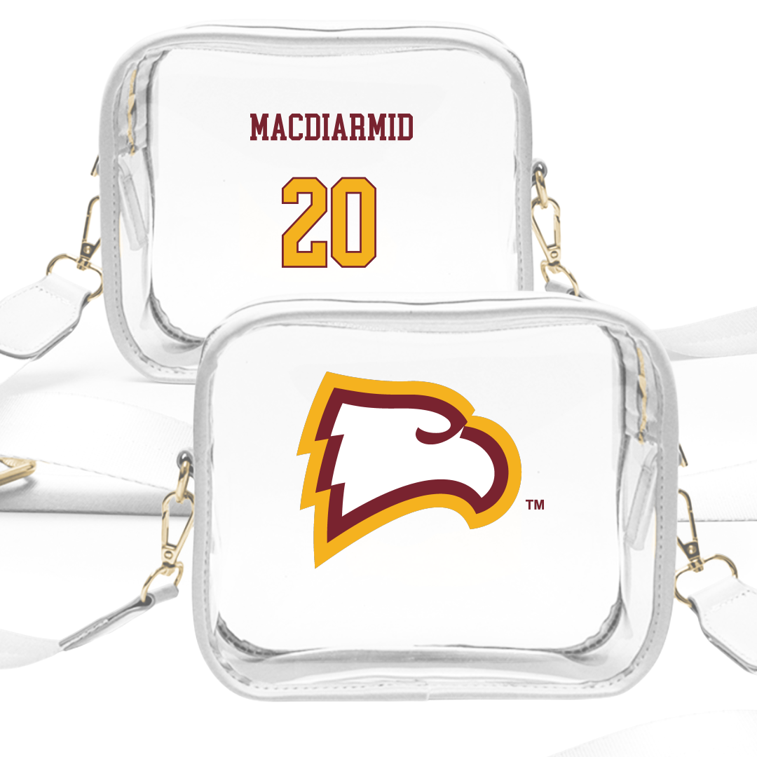 Winthrop University Lacrosse (W) White Clear Stadium Bag - #20 Reese MacDiarmid