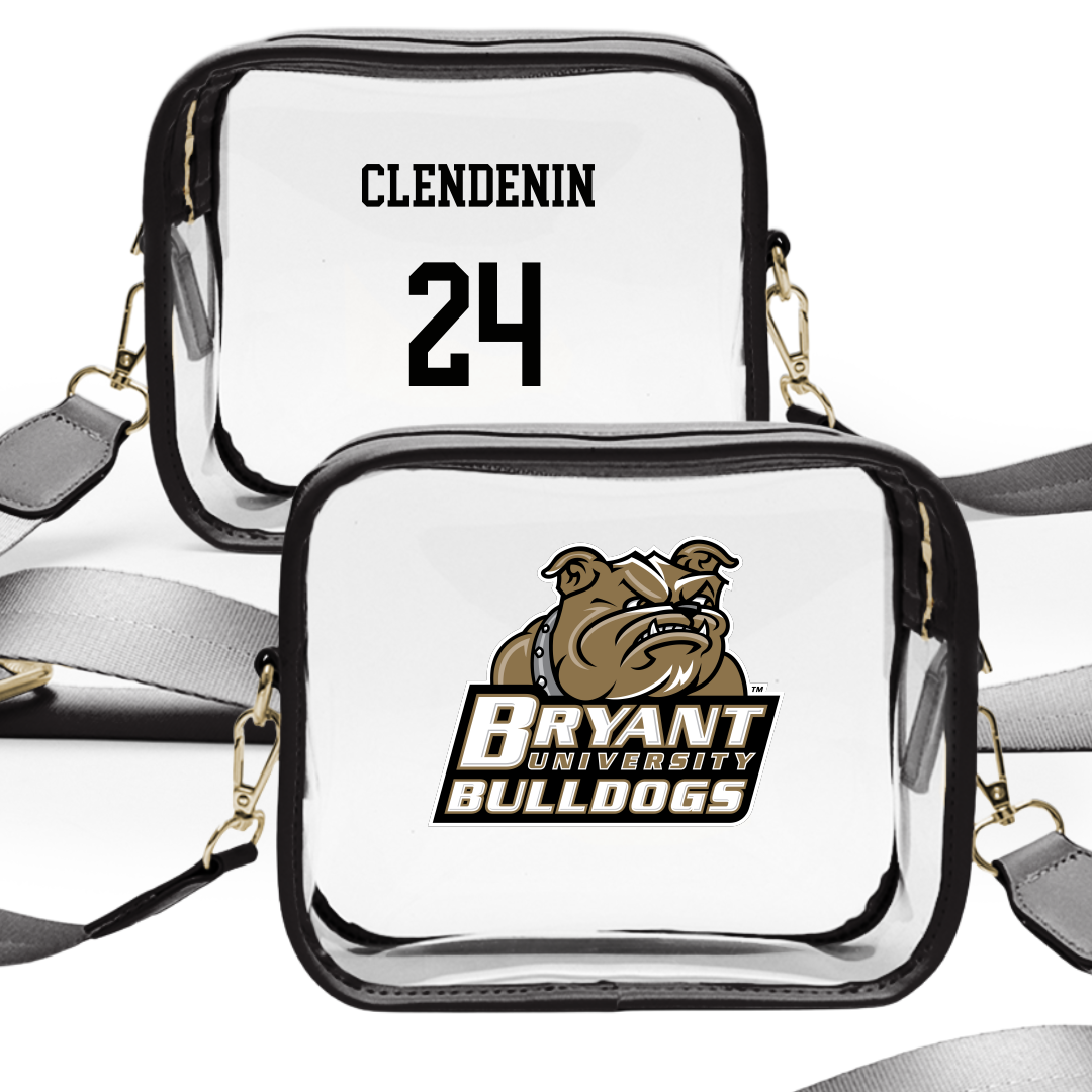 Bryant University Softball Black Clear Stadium Bag - #24 Bryce Clendenin