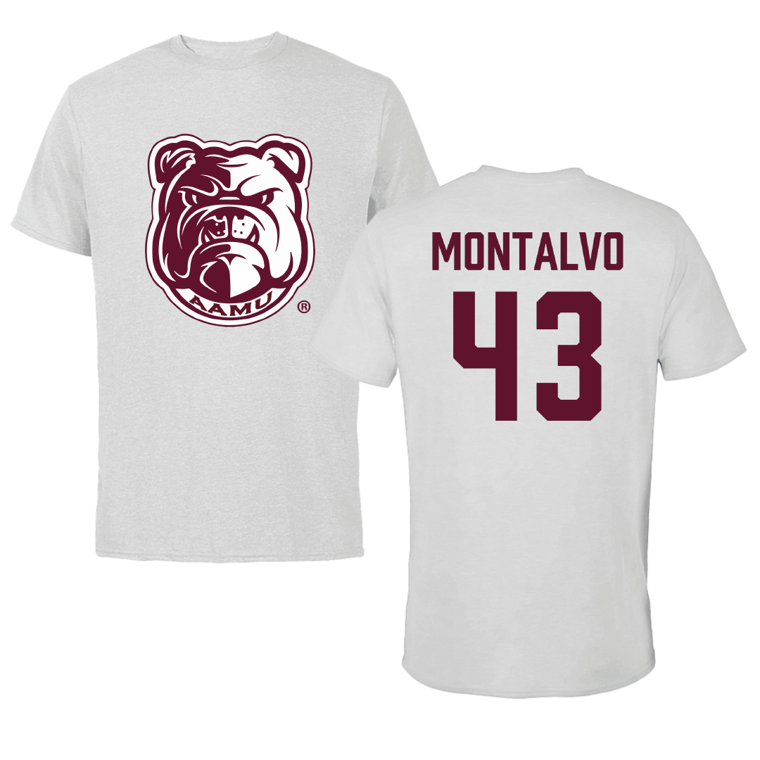 Alabama A&M University Softball Light Gray Tee - #43 Akyndra Montalvo