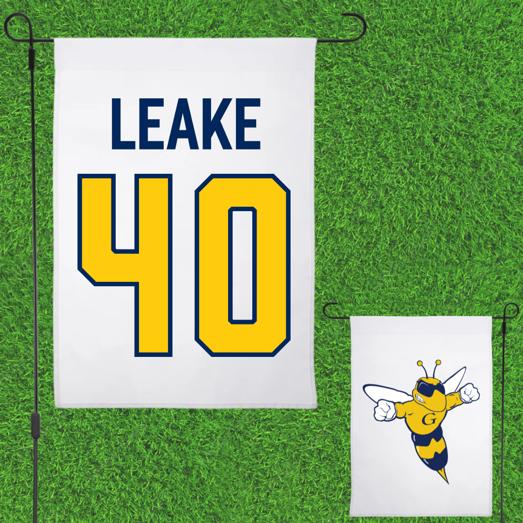 Graceland University Softball White Garden Flag - #40 Makenzie Leake