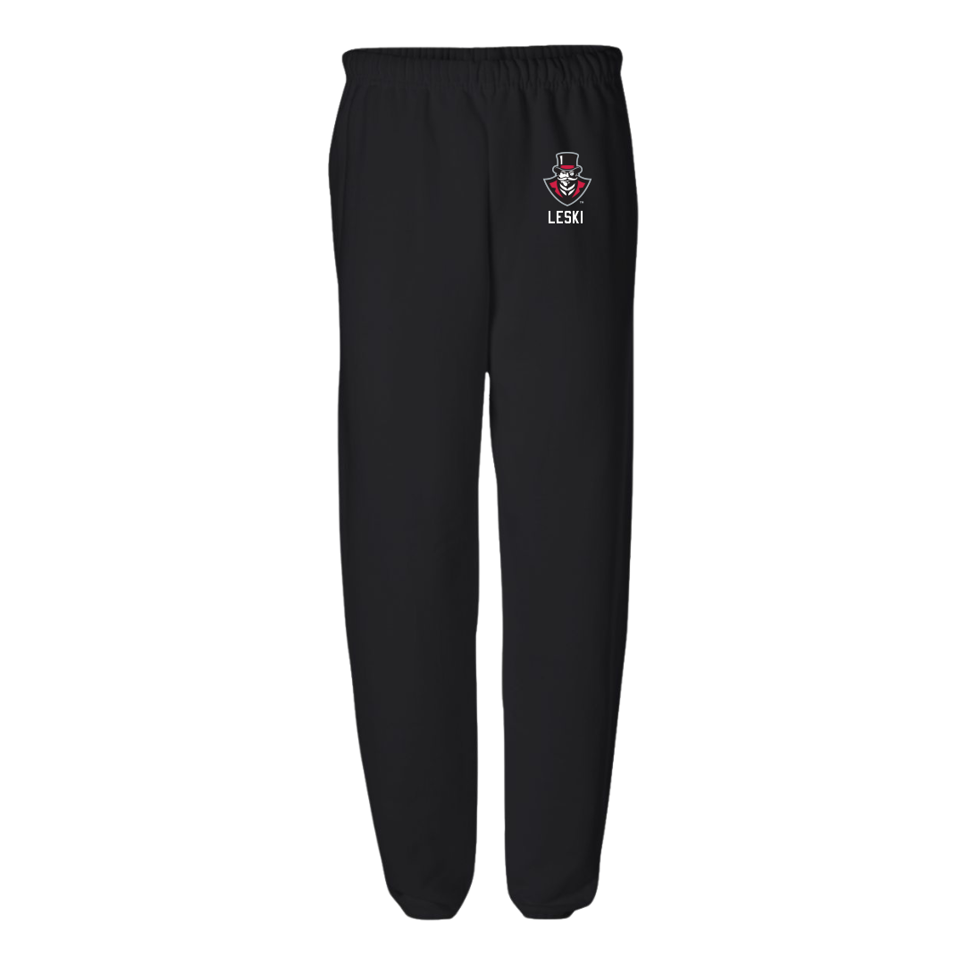 Austin Peay State University Softball Black Sweatpants - #14 Sam Leski