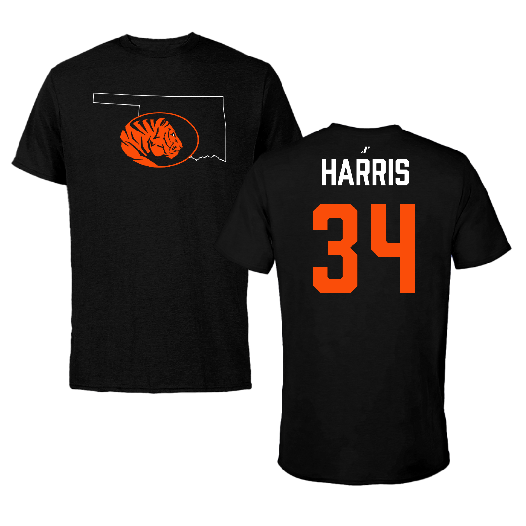 East Central University Softball Black State Performance Tee - #34 Lylith Harris