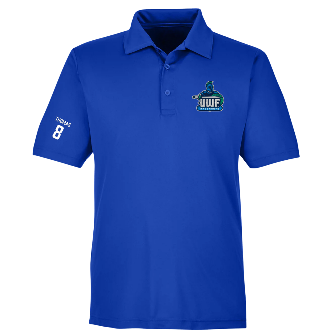 University of West Florida Baseball Blue Polo - #8 Blake Thomas
