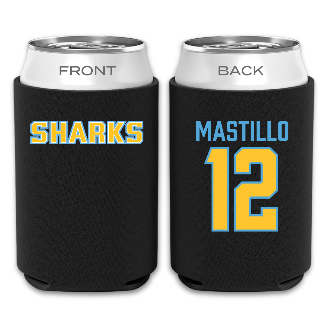 Long Island University Baseball Black Can Cooler - #12 Jake Mastillo